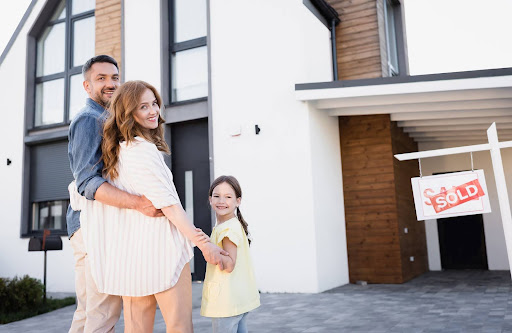 happy family and a new house | moving into an HOA community